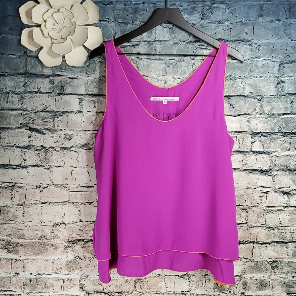 RACHEL Rachel Roy | Layered Ethereal Fairycore Purple Camisole Tank Top - Picture 2 of 10